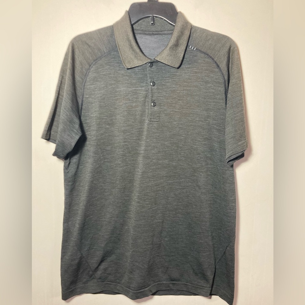 Lululemon Men’s Metal Vent Tech Polo Short Sleeve Shirt Seamless Size Medium